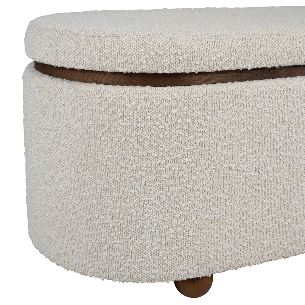 Set De 2 Bancs Coffre En Tissu Et Pin Blanc - Alpinia 6 Set De 2 Bancs Coffre En Tissu Et Pin Blanc - Alpinia – Image 6