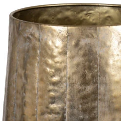 Set De 2 Vases En Fer Doré D45xh80cm - Baca -Magasin Général Pour La Maison set de 2 vases en fer dore d45xh80cm baca 40417 40417 DET01 WEB