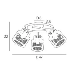 Spot 3 Lumières En Métal Et Cordelette Naturel D47cm - Cancun 7 Spot 3 Lumières En Métal Et Cordelette Naturel D47cm - Cancun -Magasin Général Pour La Maison spot 3 lumieres en metal et cordelette d47cm naturel cancun 631620 631620 FRN04 WEB 1