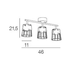 Spot 3 Lumières En Metal Et Rotin Tresse H23cm Noir - Indah 11 Spot 3 Lumières En Metal Et Rotin Tresse H23cm Noir - Indah -Magasin Général Pour La Maison spot 3 lumieres en metal et rotin tresse h23cm noir indah 613457 613457 FRN06 WEB 2