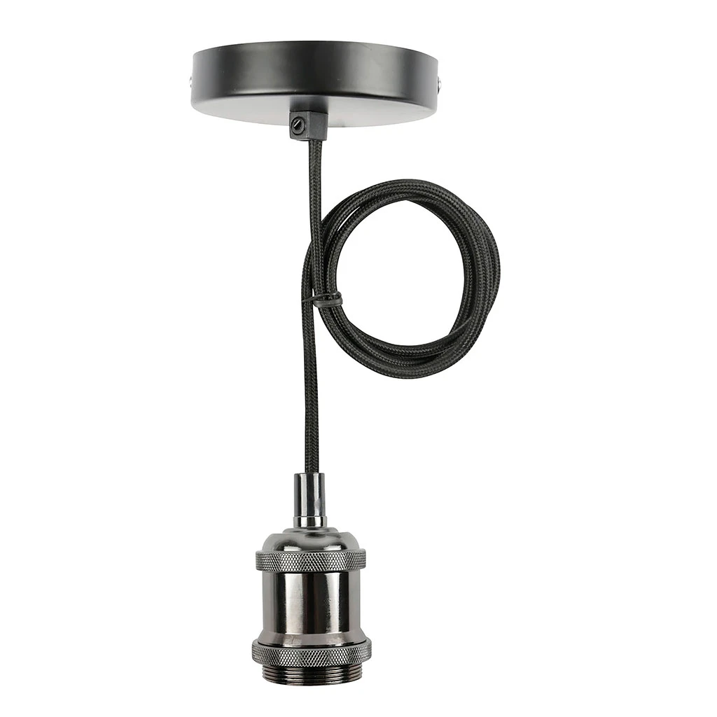 Suspension Antique Noir - E27 - Cable 70 Cm 1 Suspension Antique Noir - E27 - Cable 70 Cm