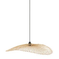 Suspension En Bambou Et Fer Naturel 82x80cm - Bambou