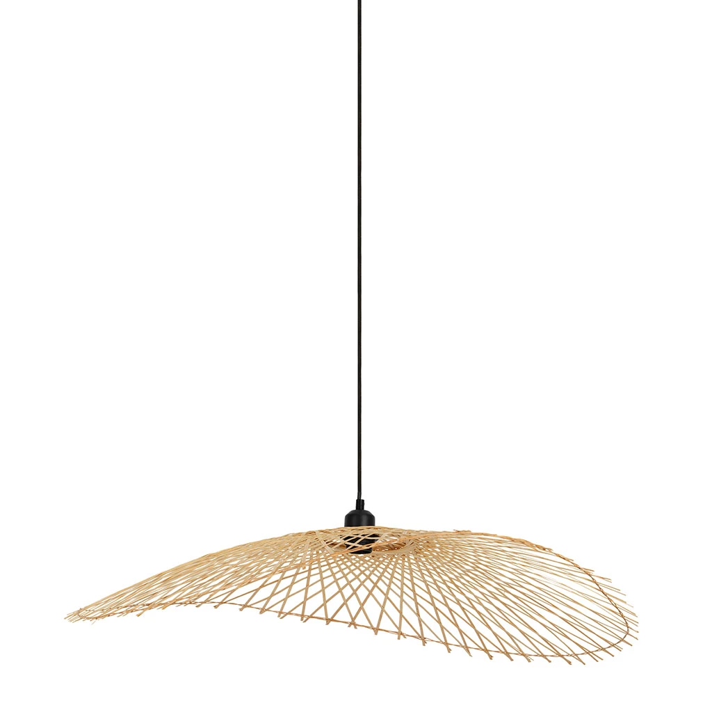 Suspension En Bambou Et Fer Naturel 82x80cm - Bambou 1 Suspension En Bambou Et Fer Naturel 82x80cm - Bambou