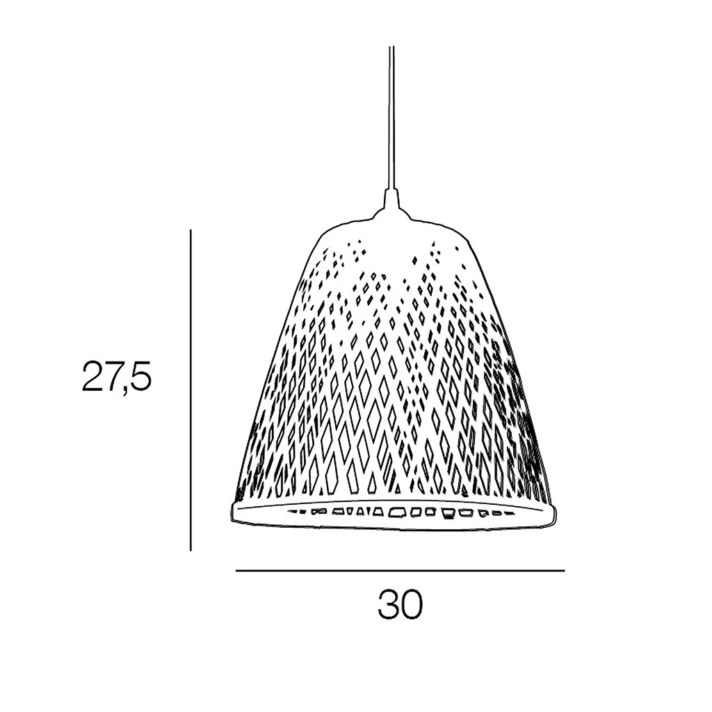 Suspension En Bambou L30cm Naturel - Conique 4 Suspension En Bambou L30cm Naturel - Conique – Image 4