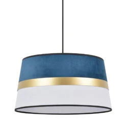 Suspension En Coton Et Velours D38cm Marine - Velvet