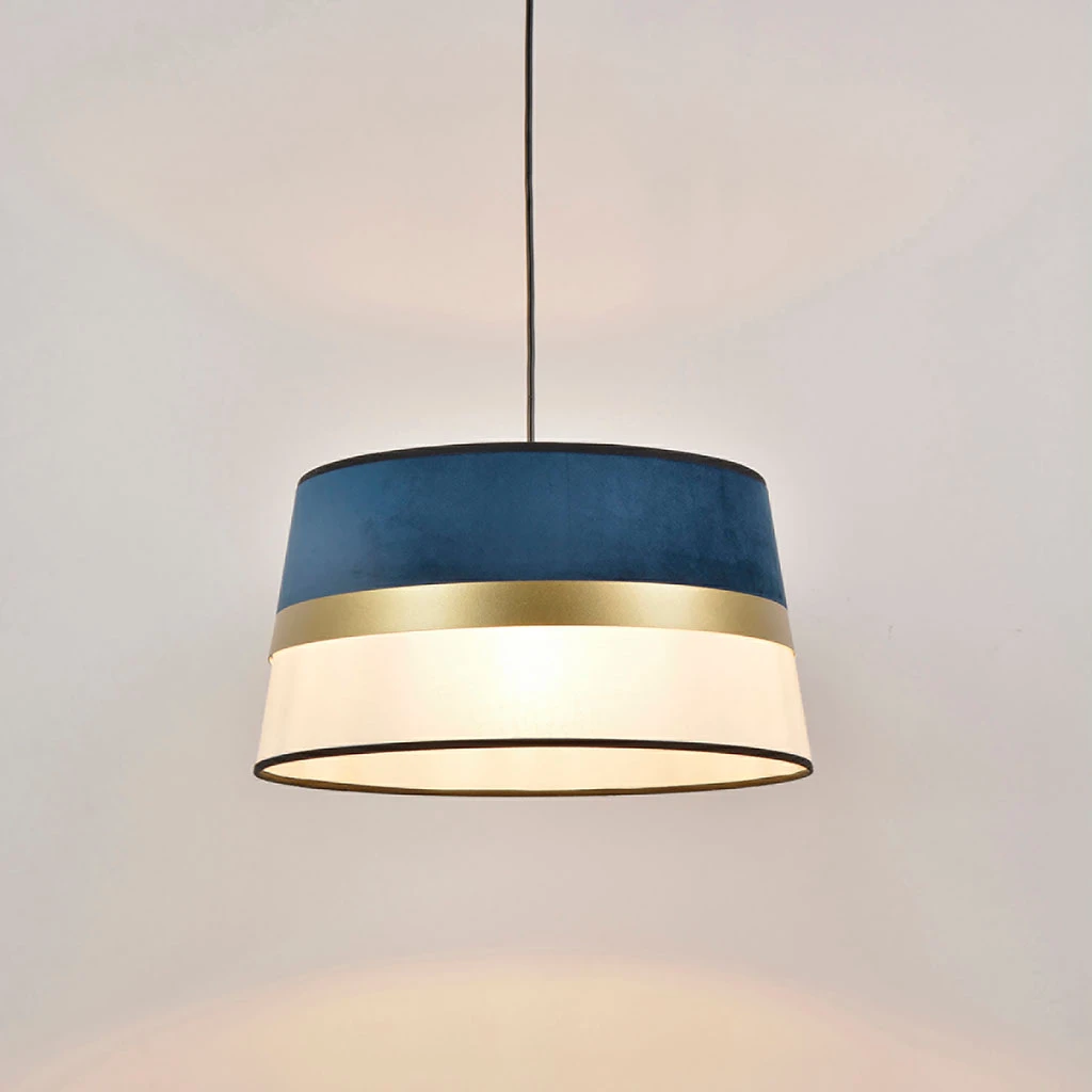 Suspension En Coton Et Velours D38cm Marine - Velvet 2 Suspension En Coton Et Velours D38cm Marine - Velvet – Image 2