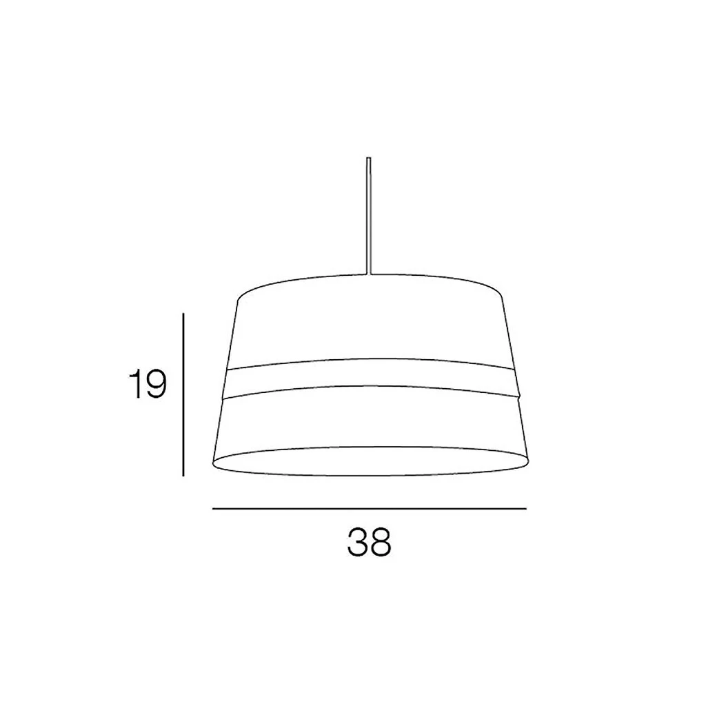 Suspension En Coton Et Velours D38cm Marine - Velvet 3 Suspension En Coton Et Velours D38cm Marine - Velvet – Image 3