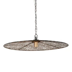 Suspension En Fer Noir H12.5cm - Palmier