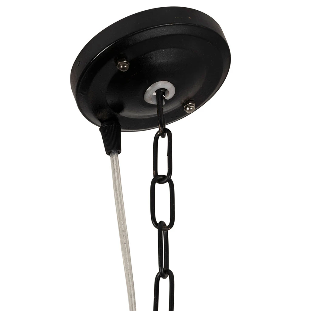 Suspension En Fer Noir H12.5cm - Palmier 3 Suspension En Fer Noir H12.5cm - Palmier – Image 3