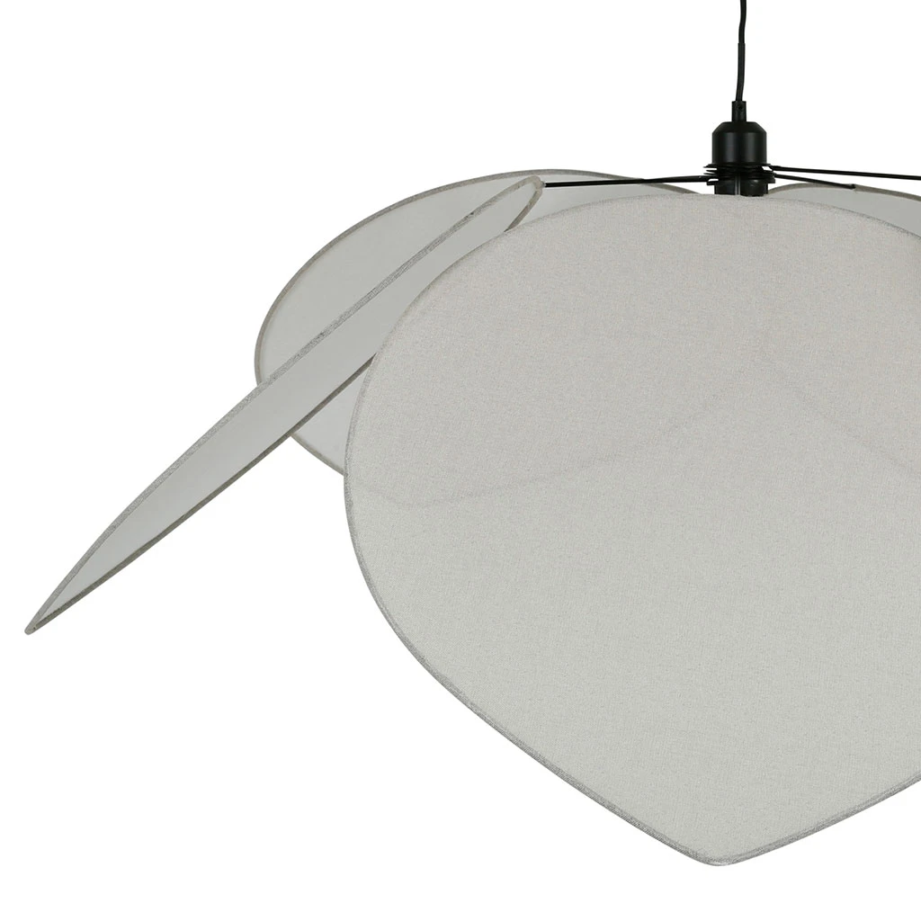 Suspension En Lin Beige D110cm - Japandi 3 Suspension En Lin Beige D110cm - Japandi – Image 3