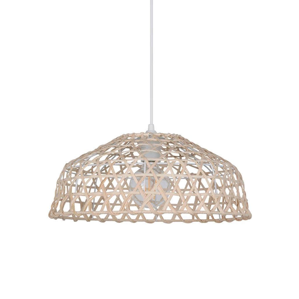 Suspension En Métal Et Rotin D38cm Naturel - Bendor 1 Suspension En Métal Et Rotin D38cm Naturel - Bendor