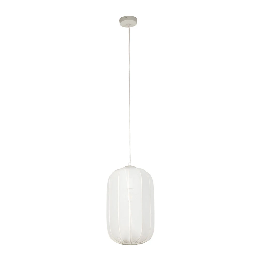 Suspension En Polyester Et Fer Blanc H45cm - Organic 2 Suspension En Polyester Et Fer Blanc H45cm - Organic – Image 2