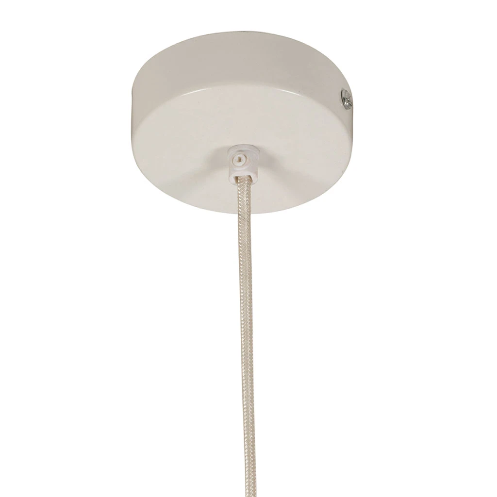 Suspension En Polyester Et Fer Blanc H45cm - Organic 4 Suspension En Polyester Et Fer Blanc H45cm - Organic – Image 4