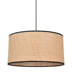 Suspension En Raphia Naturel D38cml - Cylindre