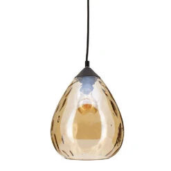 Suspension En Verre Ambre D20cm - Daiki