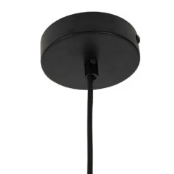 Suspension En Verre Ambre Et Fer D22x33cm - Lumi -Magasin Général Pour La Maison suspension en verre ambre et fer d22x33cm lumi 77935 77935 DET01 WEB