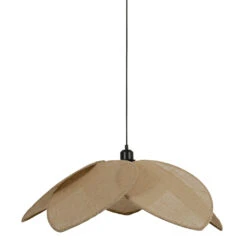 Suspension Japandi En Jute Couleur Lin Naturel D110cm - Japandi