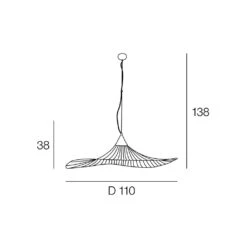 Suspension Metal Filaire Lizzie D110cm -Magasin Général Pour La Maison suspension metal filaire lizzie d110cm 621009 621009 FRN05 WEB