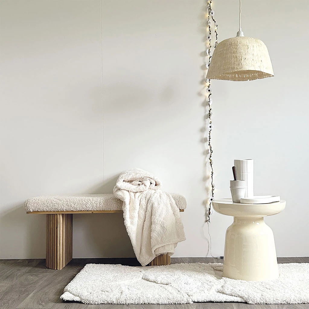 Suspension Non électrifiée Blanc D41cm - Martine 2 Suspension Non électrifiée Blanc D41cm - Martine – Image 2