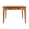 Table à Manger 2 Tiroirs En Sapin Et Panneau De Bois Naturel 108x67cm - Terroir