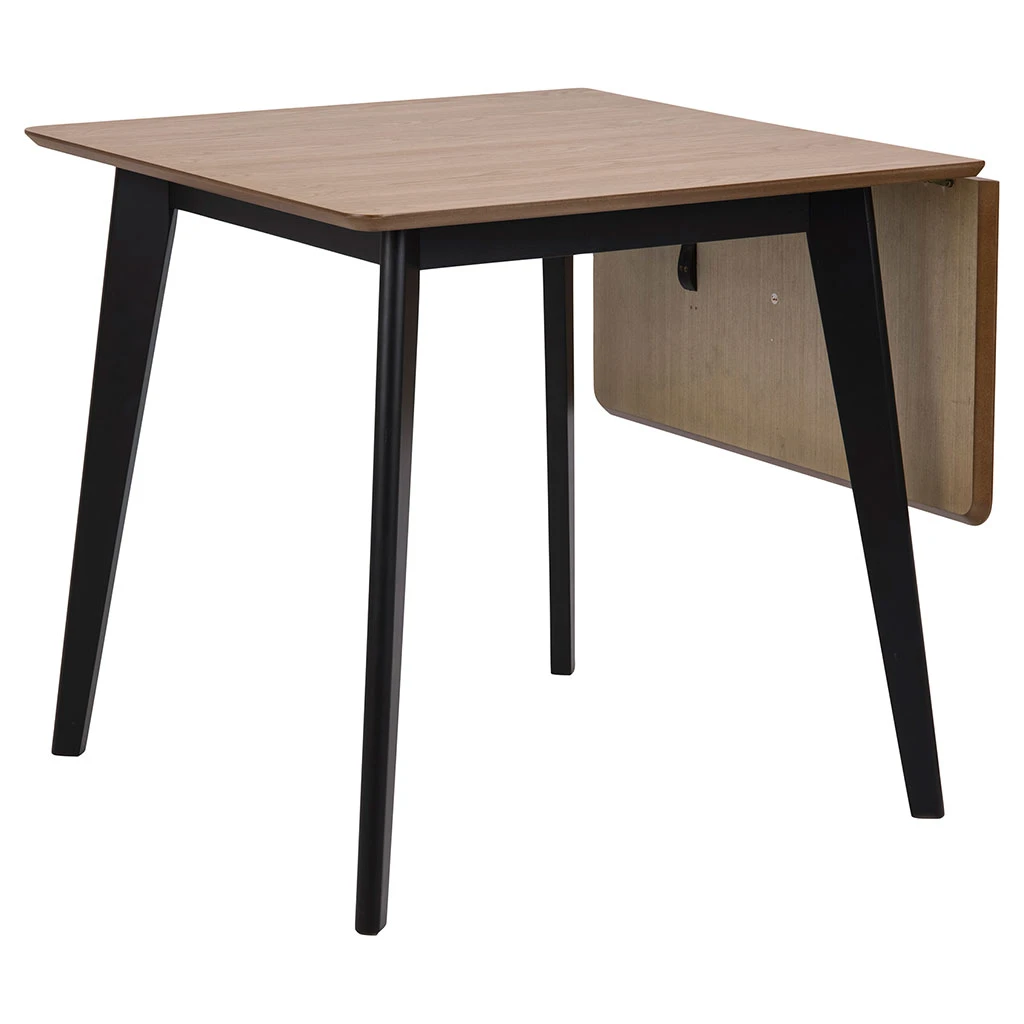 Table à Manger Avec Rallonge En Plaqué Chêne 120x80cm - Roxy 4 Table à Manger Avec Rallonge En Plaqué Chêne 120x80cm - Roxy – Image 4