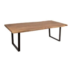 Table à Manger En Acacia Massif Et Pieds En Fer Noir 240x110cm - Factory 10 Table à Manger En Acacia Massif Et Pieds En Fer Noir 240x110cm - Factory -Magasin Général Pour La Maison table a manger en acacia massif et pieds en fer noir 240x110cm factory 36493 DET02 WEB 2