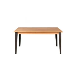 Table à Manger En Chêne Massif Et Pieds Acier 160x90cm- Manny