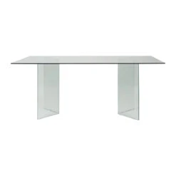 Table à Manger En Verre Trempé 180x90cm - Adela