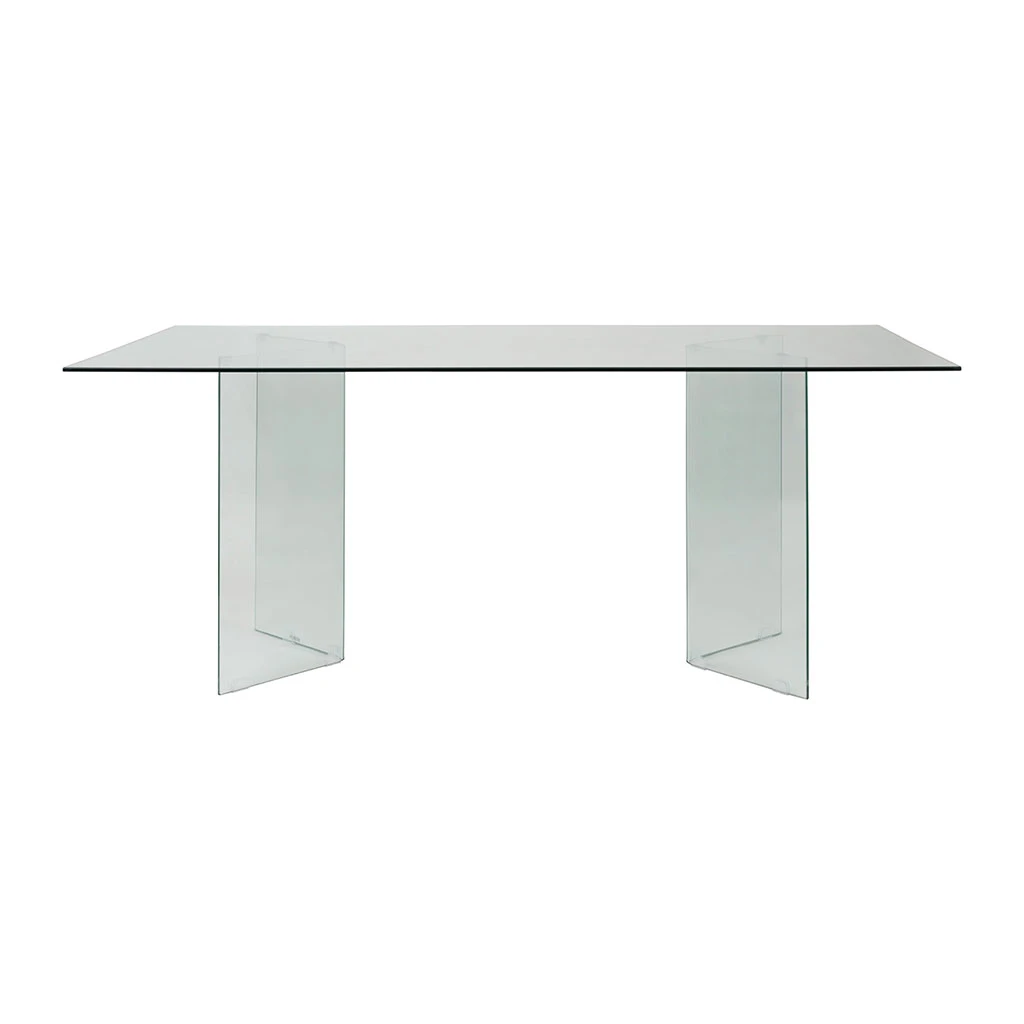 Table à Manger En Verre Trempé 180x90cm - Adela 1 Table à Manger En Verre Trempé 180x90cm - Adela