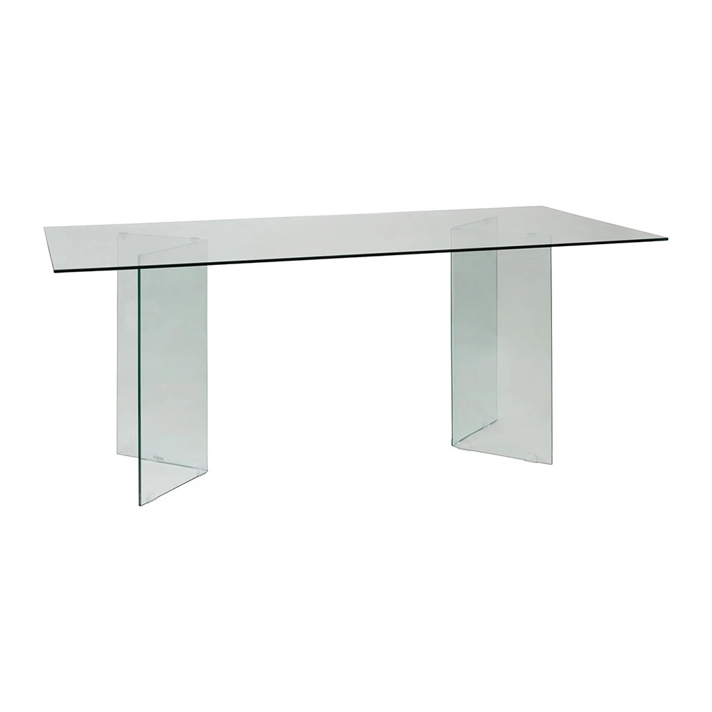 Table à Manger En Verre Trempé 180x90cm - Adela 2 Table à Manger En Verre Trempé 180x90cm - Adela – Image 2