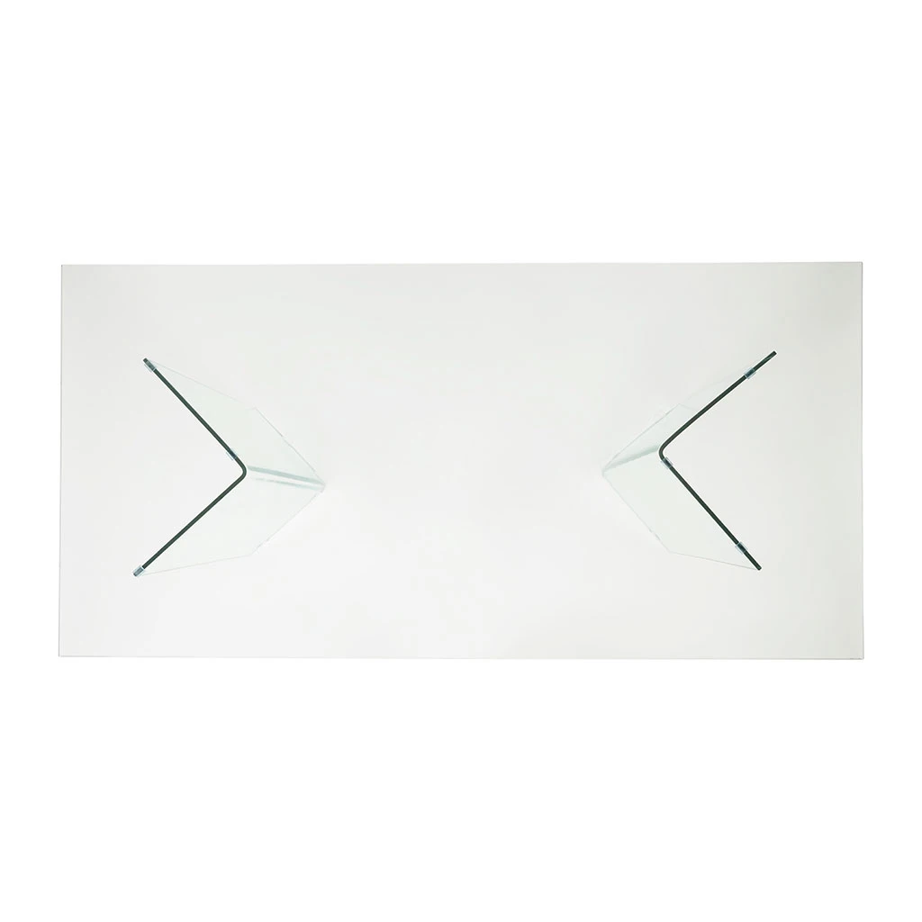 Table à Manger En Verre Trempé 180x90cm - Adela 4 Table à Manger En Verre Trempé 180x90cm - Adela – Image 4