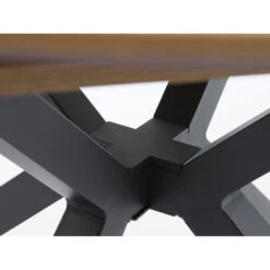 Unique Table à Manger Extensible Ronde En Chêne Naturel Et Noir D120(+40)cm - Cesura -Magasin Général Pour La Maison table a manger extensible ronde en chene naturel et noir d120 40 cm c 697525 FRN06 WEB