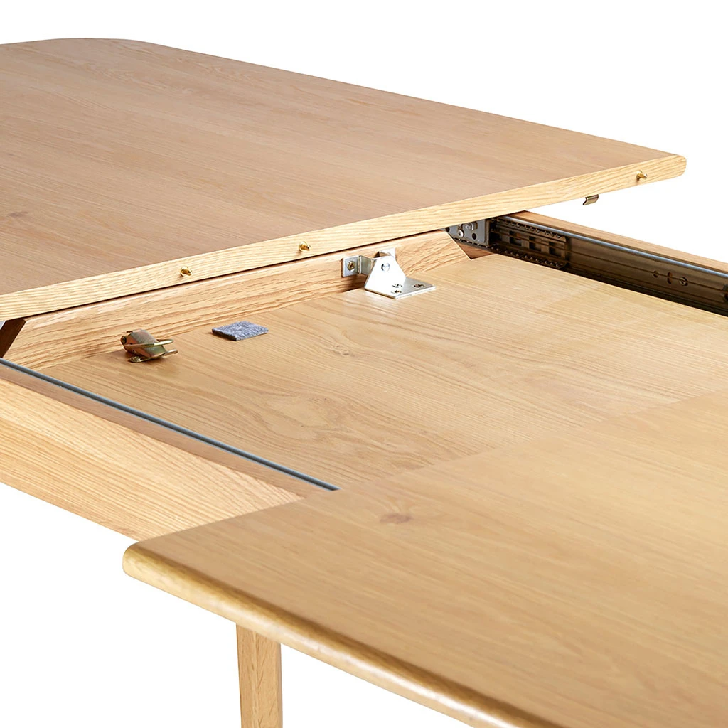 Table De Repas Avec Allonge Intégrée En Chene Naturel 180(+50)x100xh76cm - Sublime 4 Table De Repas Avec Allonge Intégrée En Chene Naturel 180(+50)x100xh76cm - Sublime – Image 4