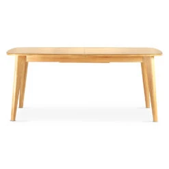 Table De Repas Avec Allonge Intégrée En Chene Naturel 180(+50)x100xh76cm - Sublime