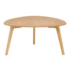 Table Basse Effet Chêne Naturel 80x80cm - Becka
