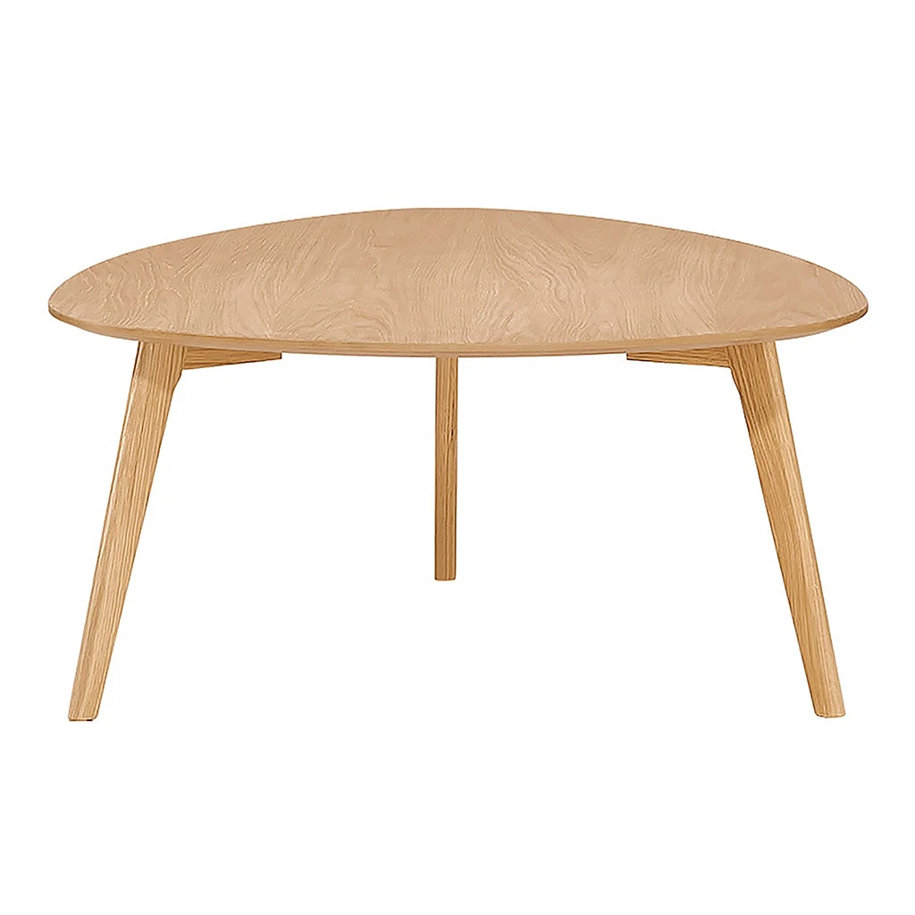 Table Basse Effet Chêne Naturel 80x80cm - Becka 1 Table Basse Effet Chêne Naturel 80x80cm - Becka