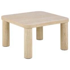 Table Basse Effet Travertin 60x60cm - Solano
