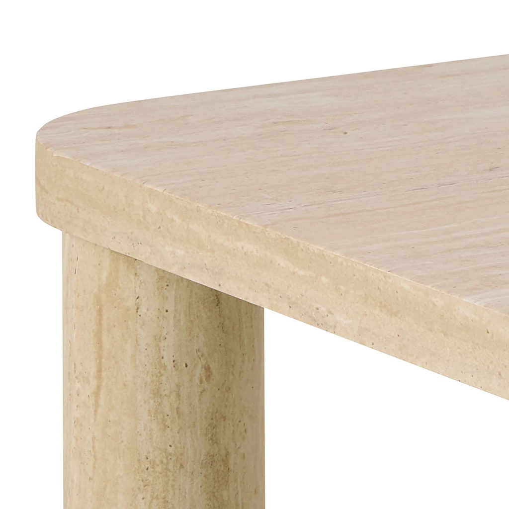 Table Basse Effet Travertin 60x60cm - Solano 3 Table Basse Effet Travertin 60x60cm - Solano – Image 3