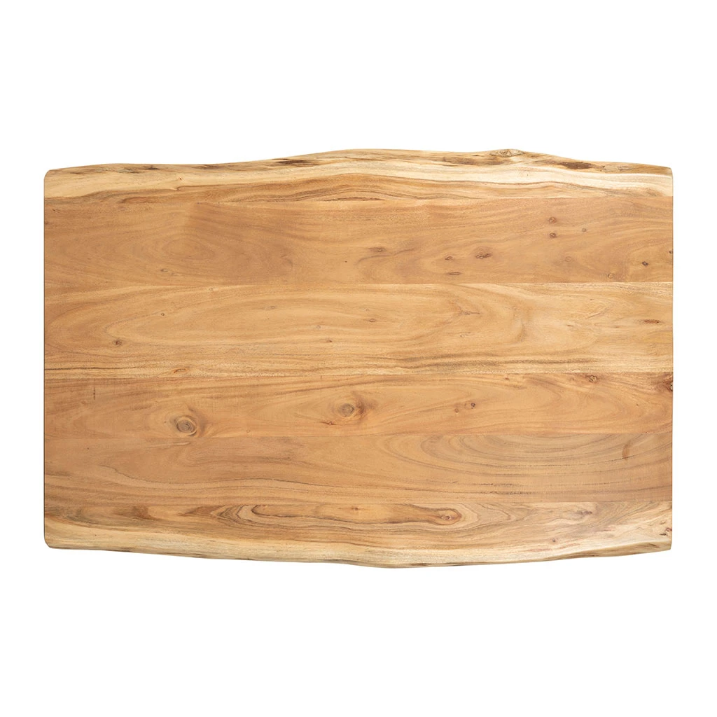 Table Basse En Acacia Et Pieds En Fer Noir - Brooklyn 6 Table Basse En Acacia Et Pieds En Fer Noir - Brooklyn – Image 6