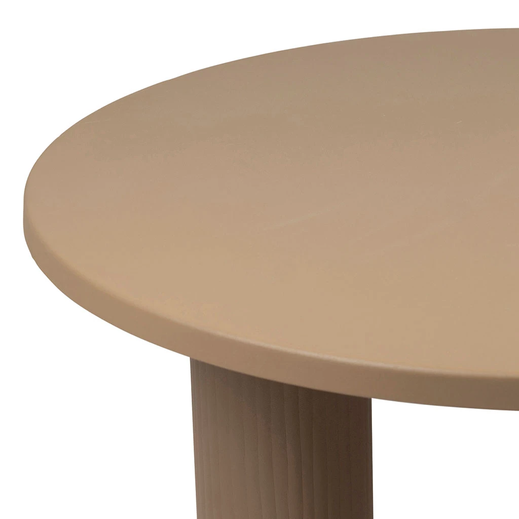 Table Basse Ronde 3 Pieds En Fer Beige D70xh35cm - Organic 3 Table Basse Ronde 3 Pieds En Fer Beige D70xh35cm - Organic – Image 3