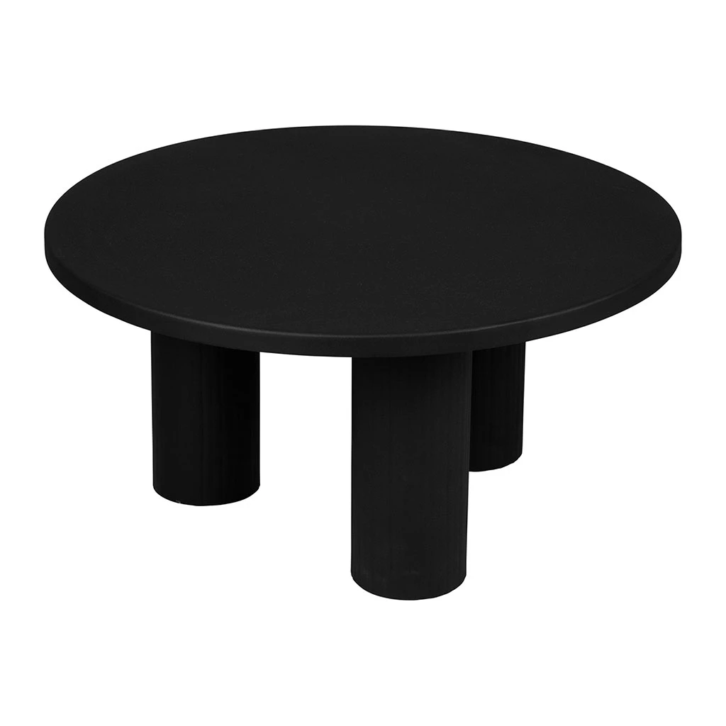 Table Basse Ronde 3 Pieds En Fer Noir D70xh35cm - Organic 2 Table Basse Ronde 3 Pieds En Fer Noir D70xh35cm - Organic – Image 2