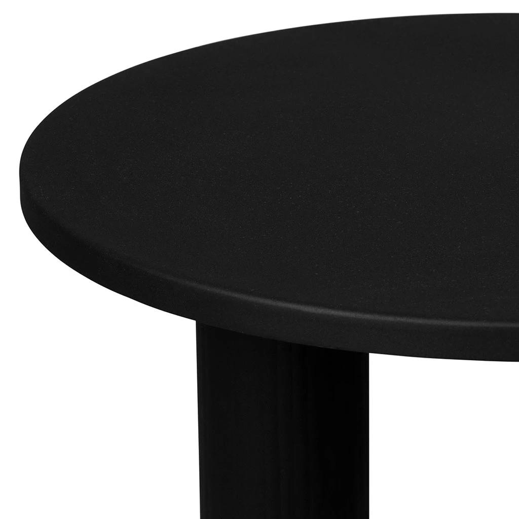 Table Basse Ronde 3 Pieds En Fer Noir D70xh35cm - Organic 3 Table Basse Ronde 3 Pieds En Fer Noir D70xh35cm - Organic – Image 3
