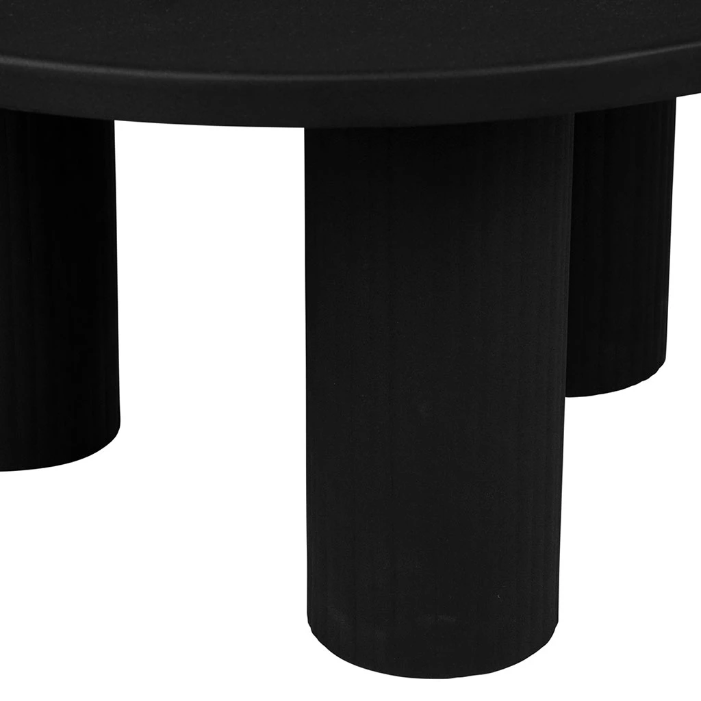 Table Basse Ronde 3 Pieds En Fer Noir D70xh35cm - Organic 5 Table Basse Ronde 3 Pieds En Fer Noir D70xh35cm - Organic – Image 5