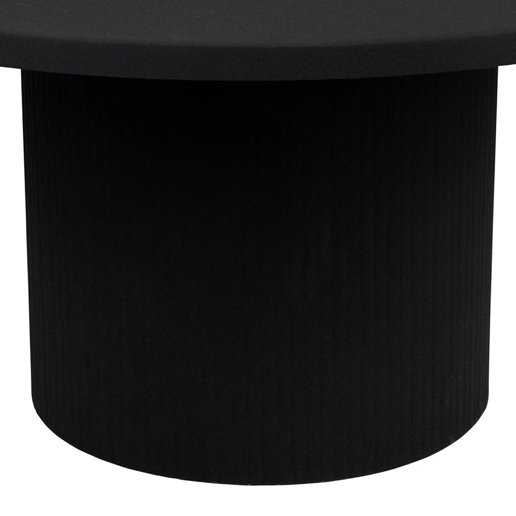 Table Basse Ronde En Fer Noir D79xh40cm - Organic 5 Table Basse Ronde En Fer Noir D79xh40cm - Organic – Image 5