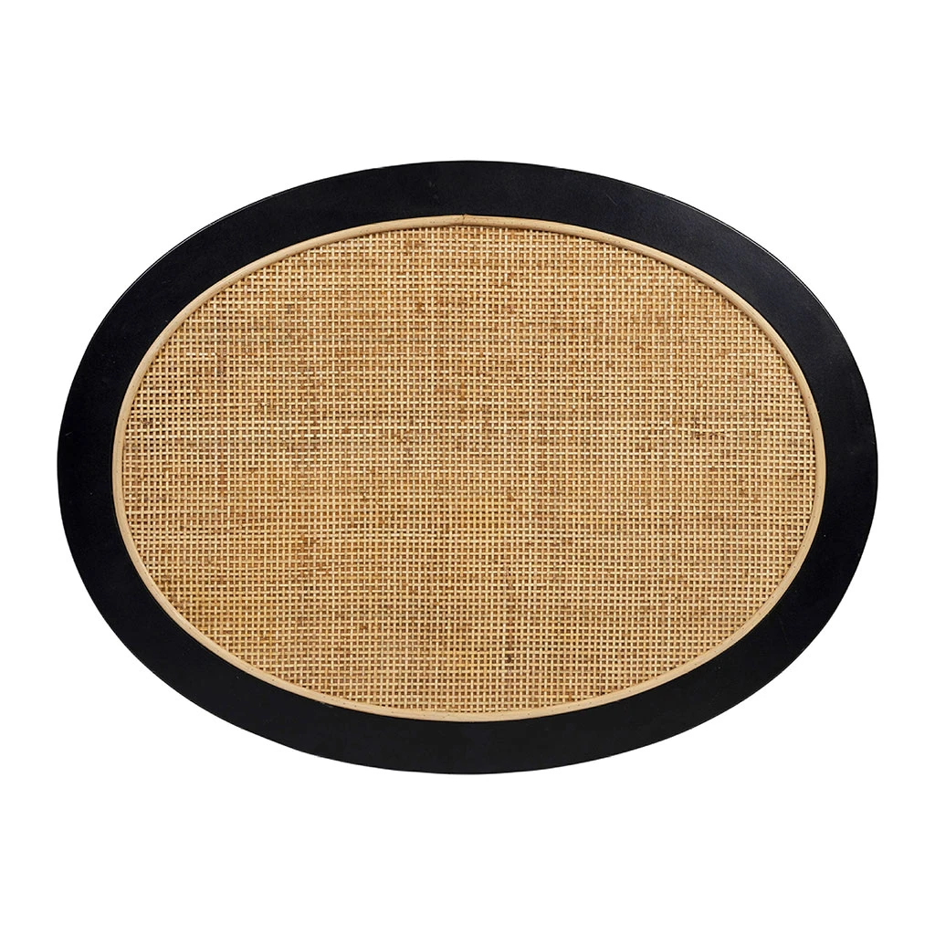 Table Basse En Rotin Et Sapin Naturel Et Noir - Balamea 3 Table Basse En Rotin Et Sapin Naturel Et Noir - Balamea – Image 3