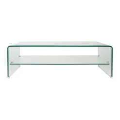Table Basse En Verre Trempé 110x55cm - Adela