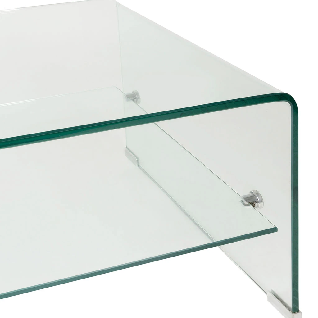 Table Basse En Verre Trempé 110x55cm - Adela 4 Table Basse En Verre Trempé 110x55cm - Adela – Image 4