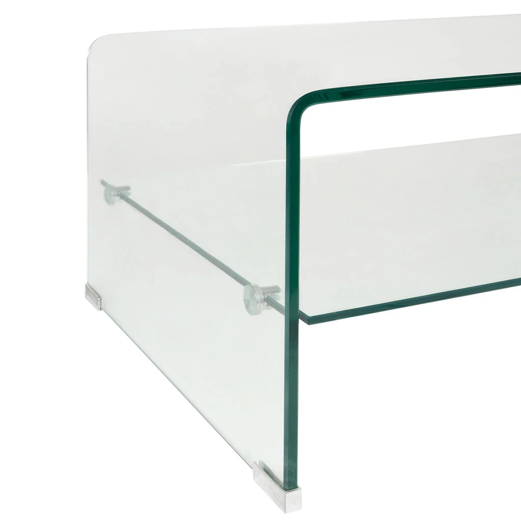Table Basse En Verre Trempé 110x55cm - Adela 5 Table Basse En Verre Trempé 110x55cm - Adela – Image 5
