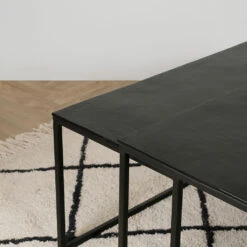 Table Basse Gigogne Carrée (lot De 3) En Fer Noir - Felia -Magasin Général Pour La Maison table basse gigogne carree lot de 3 en fer noir felia 37337 37337 SITU05 WEB 1