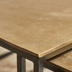 Table Basse Gigogne (lot De 3) En Fer Doré - Félia 10 Table Basse Gigogne (lot De 3) En Fer Doré - Félia -Magasin Général Pour La Maison table basse gigogne lot de 3 en fer dore felia 36480 36480 SITU03 WEB 1